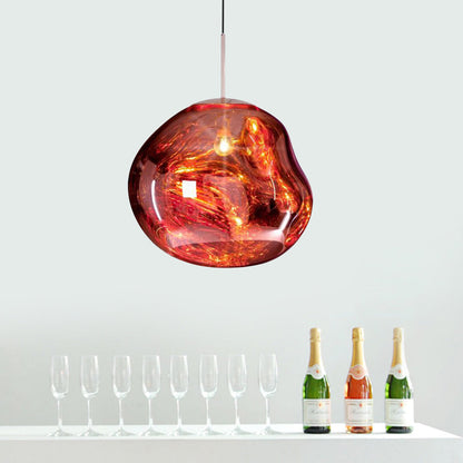 Edna – Suspension avec Design en Verre Irrégulier