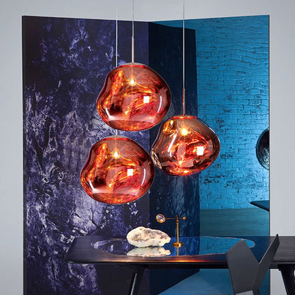 Edna – Suspension avec Design en Verre Irrégulier