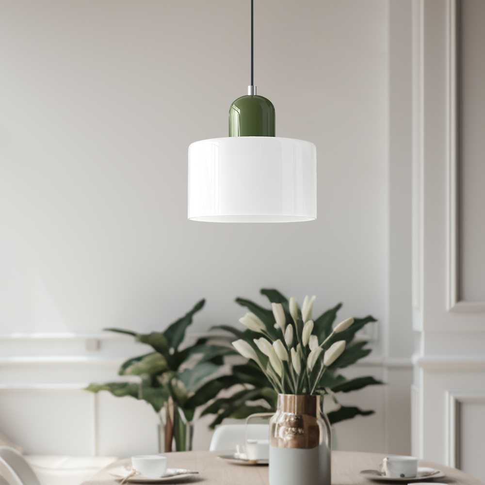 Gelly – Lampe Suspendue en Verre Rond dans le Style Cream Wind