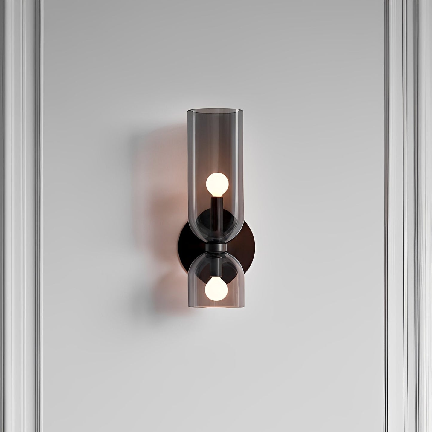 Arik – Plafonnier double globe en verre