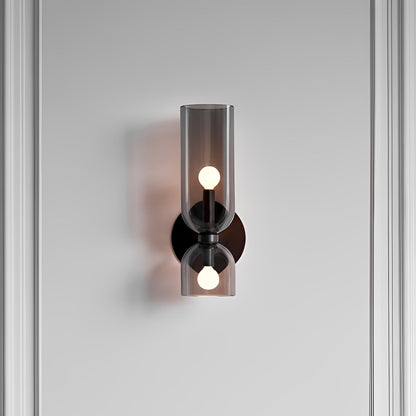 Arik – Plafonnier double globe en verre