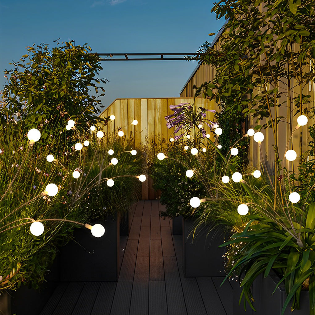 Yuna – Lampe de jardin solaire avec effet lucioles