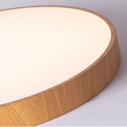 Lian – Plafonnier LED en aspect bois