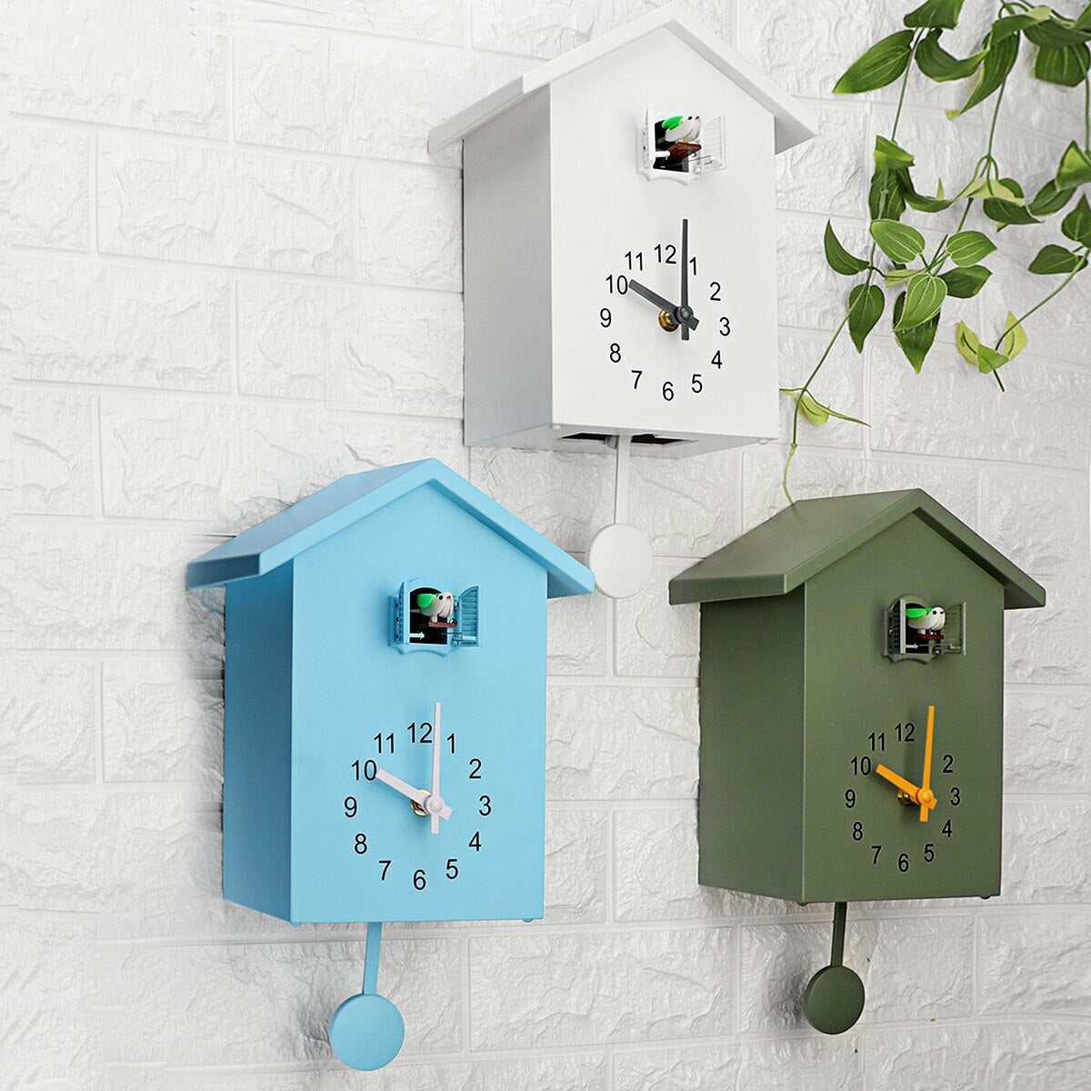 Kiano – Horloge murale coucou en forme de maison