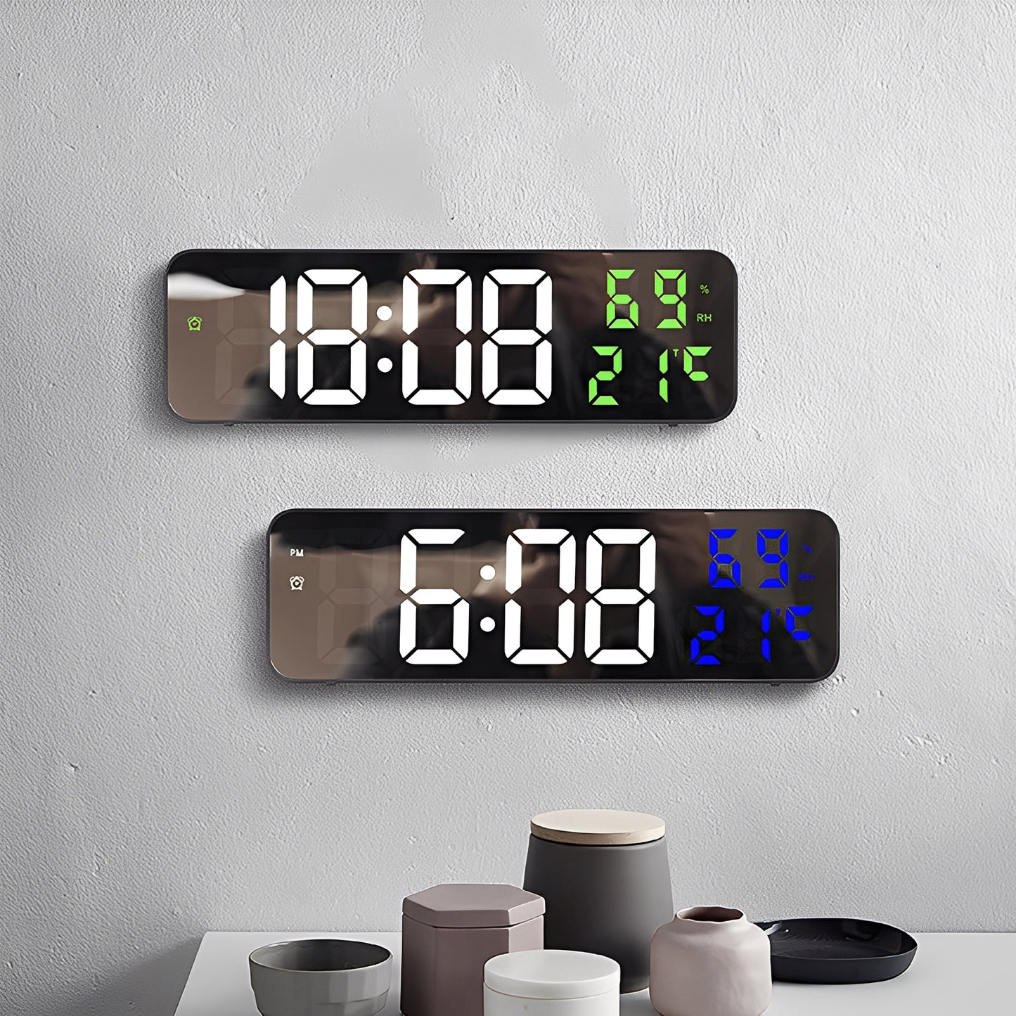 Nairo – Horloge murale LED numérique