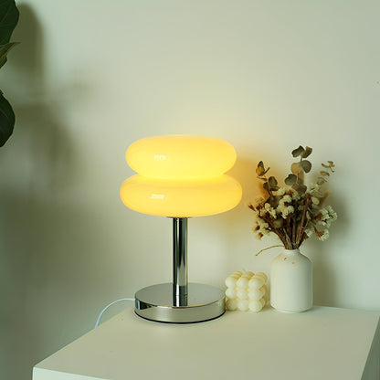Miyu – Lampe en verre décorative style crème