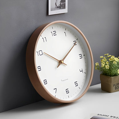 Nordik – Horloge murale silencieuse en bois massif