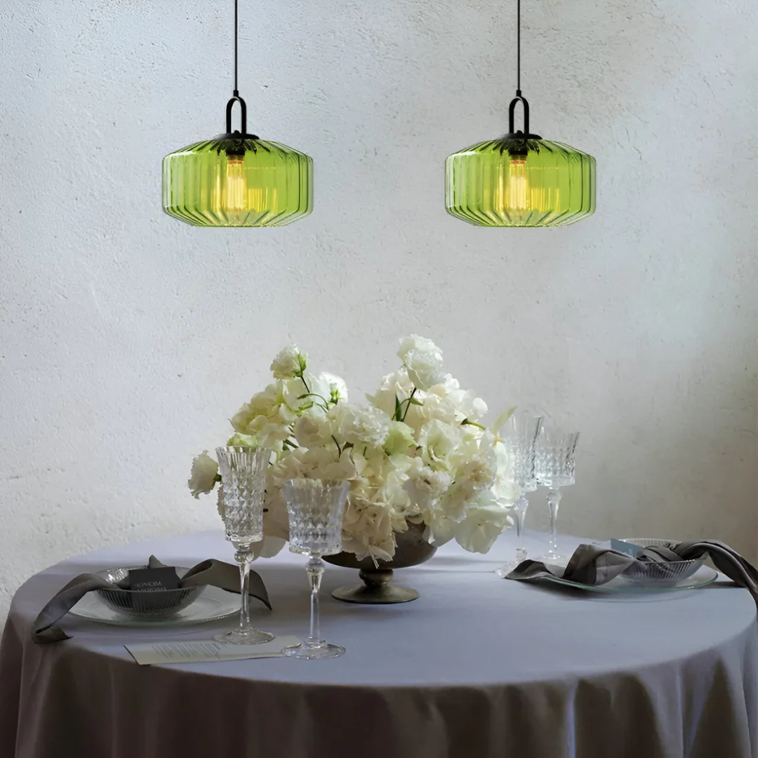 Vireon – Lampe suspendue en verre coloré de haute qualité