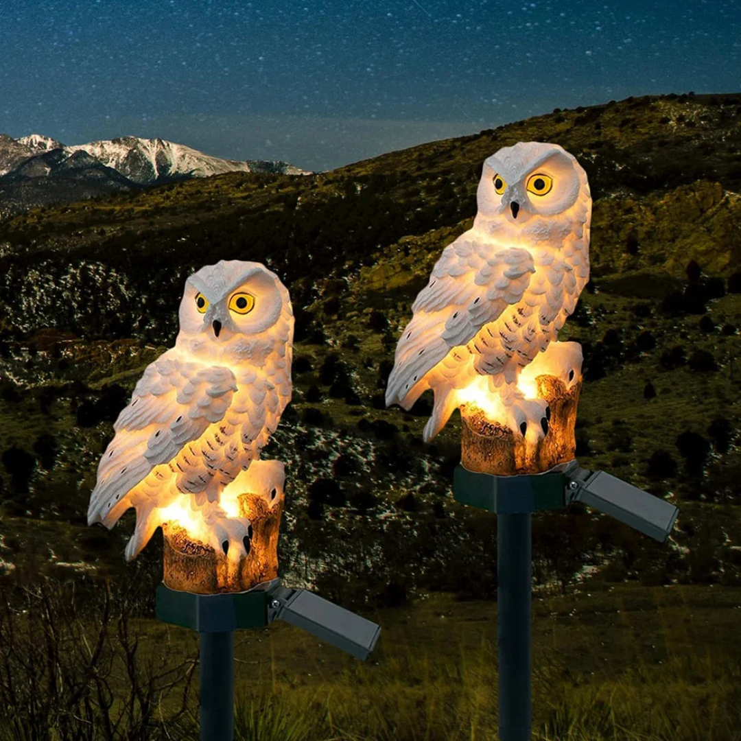 Owlin – Lampe Solaire de Jardin Chouette
