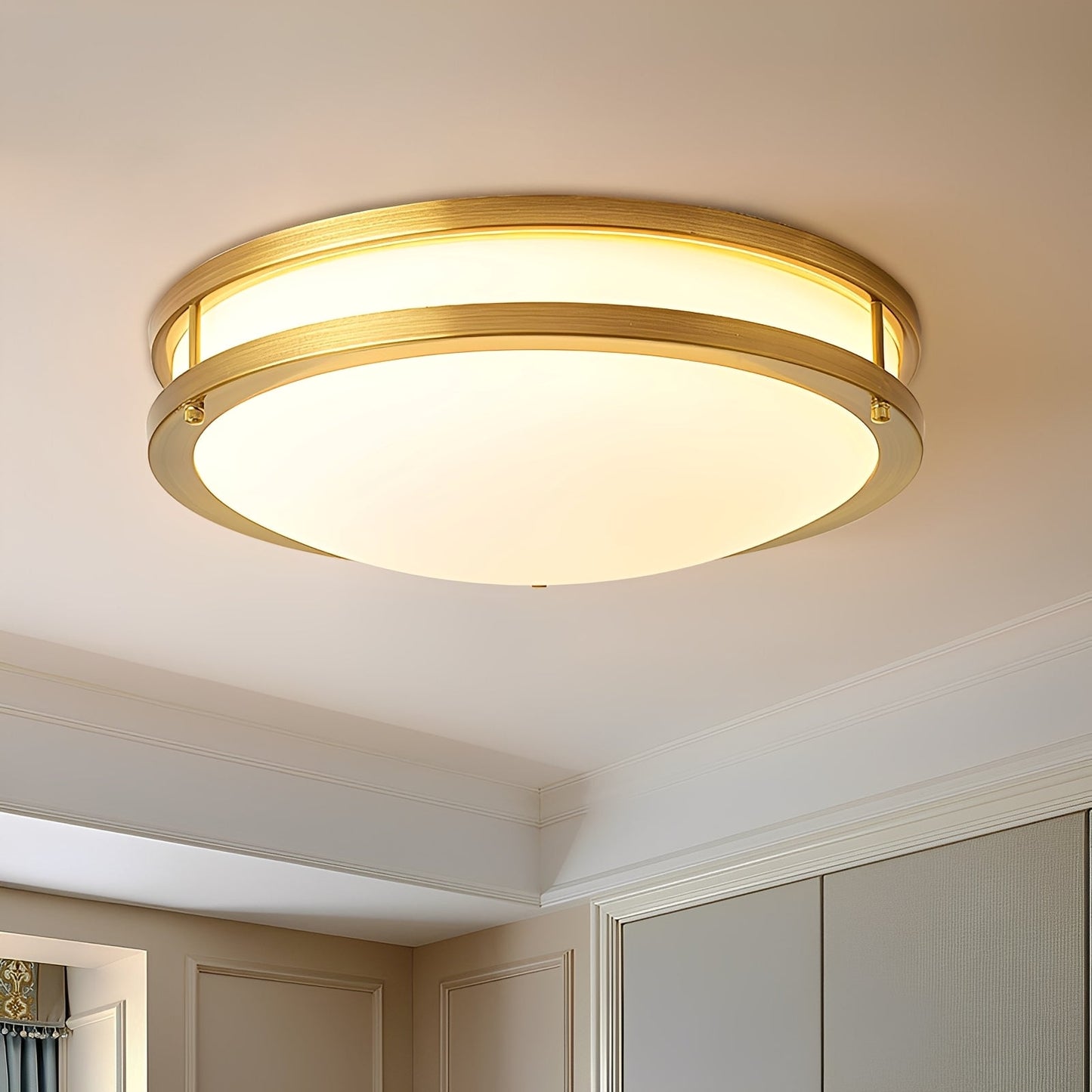 Jamin – Plafonnier simple en cuivre massif