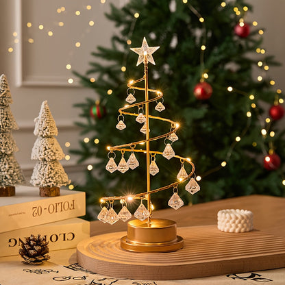 Carl – Lampe LED arbre de cristal