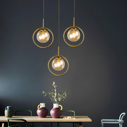 Elvara – Suspension en verre avec lumière unique