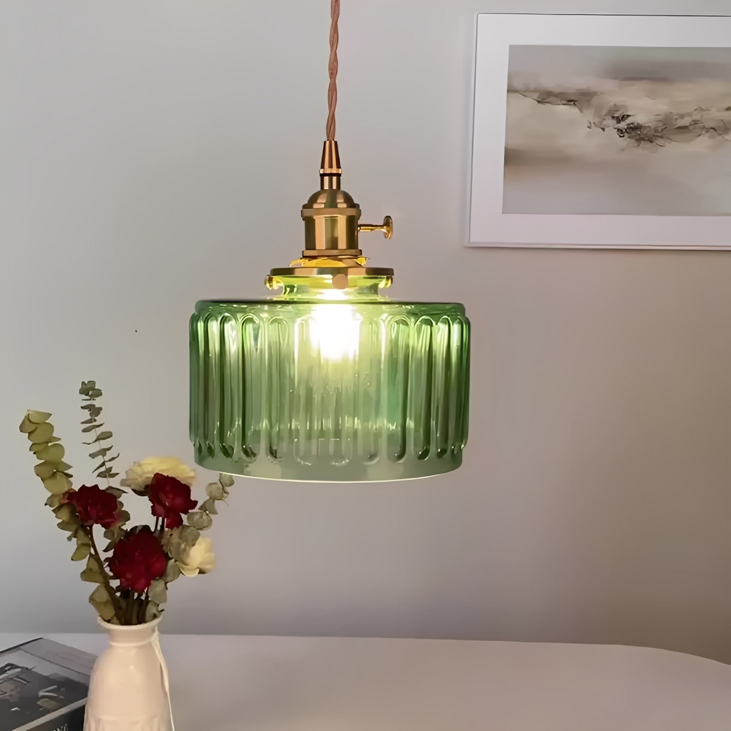 Miriam – Lustre créatif en laiton et verre