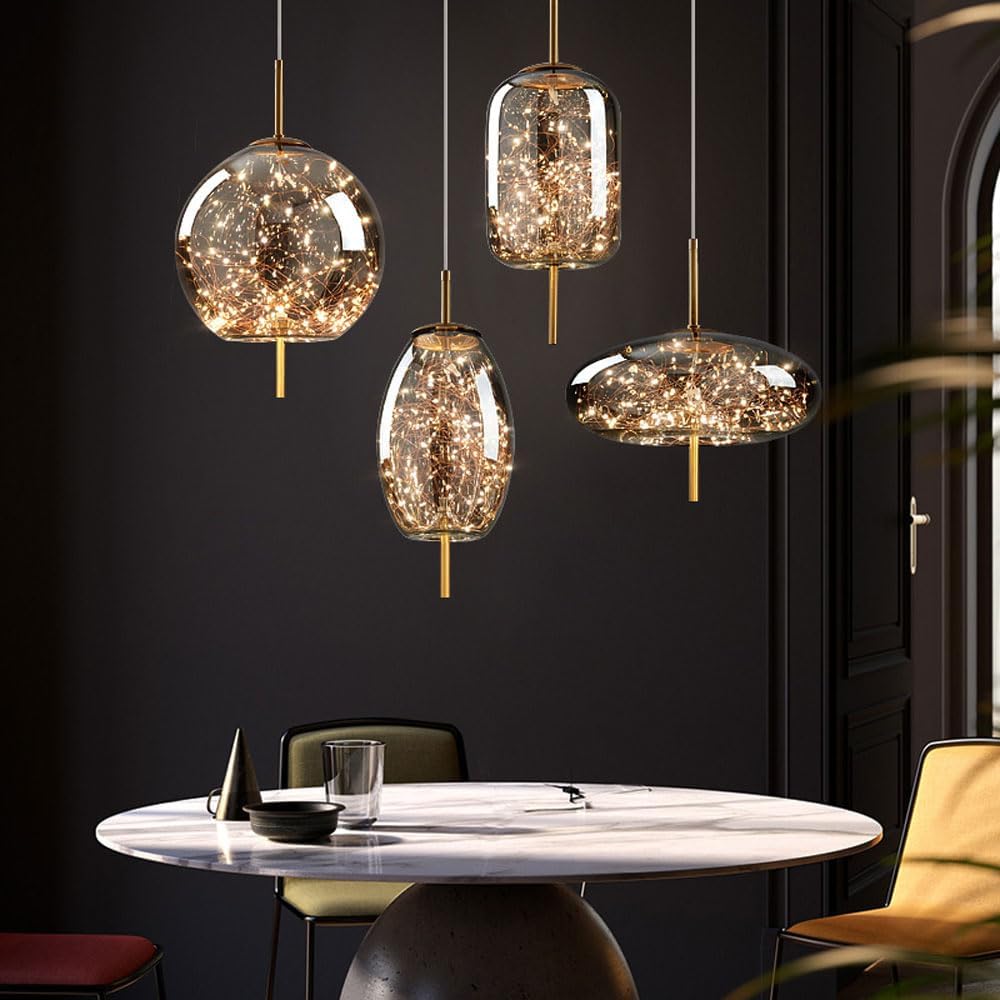 Rio – Suspension en verre moderne