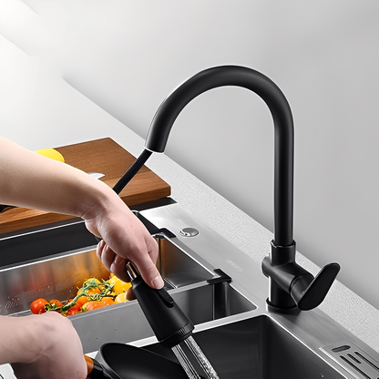 Nerio – Robinet Mitigeur Extensible Noir