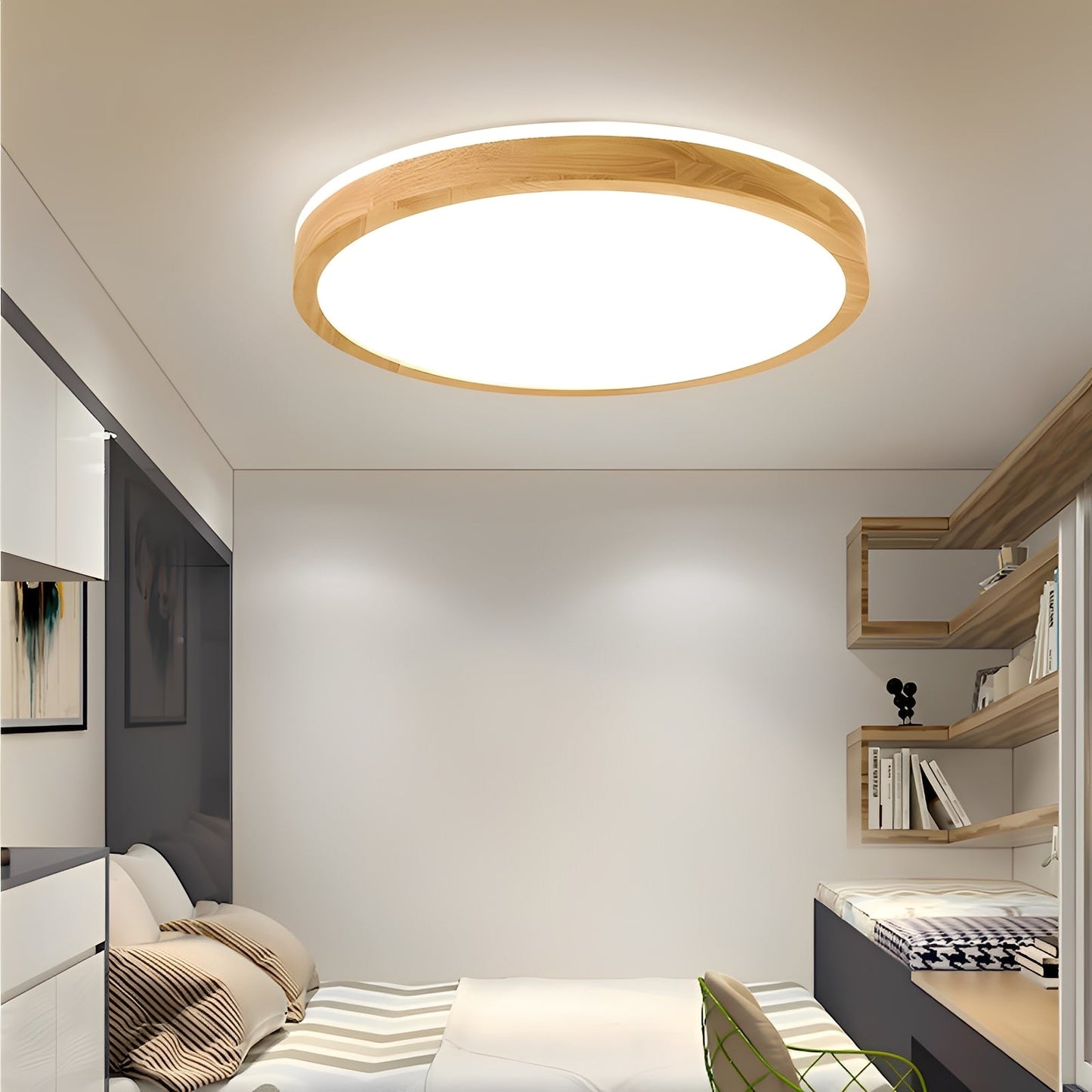 Paulo – Plafonnier LED en bois
