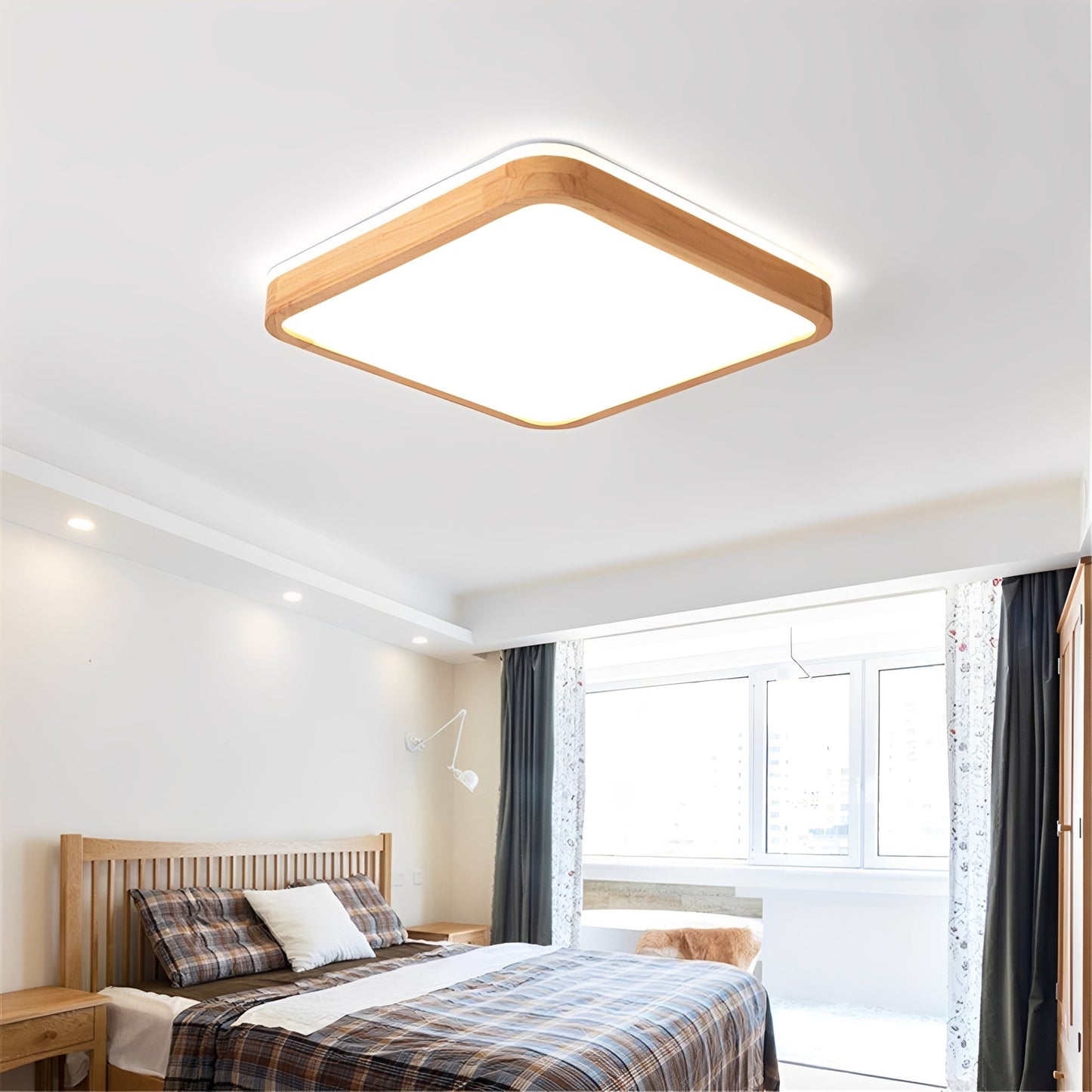 Paulo – Plafonnier LED en bois