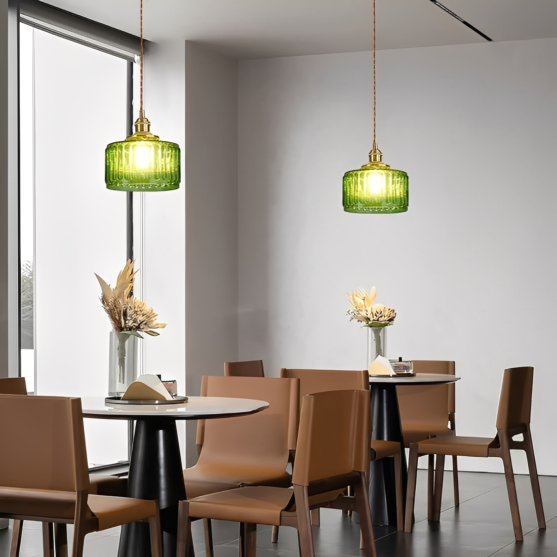 Miriam – Lustre créatif en laiton et verre