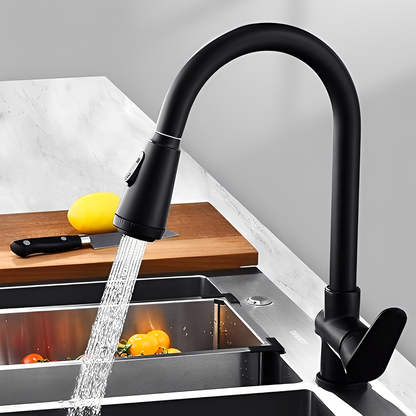 Nerio – Robinet Mitigeur Extensible Noir