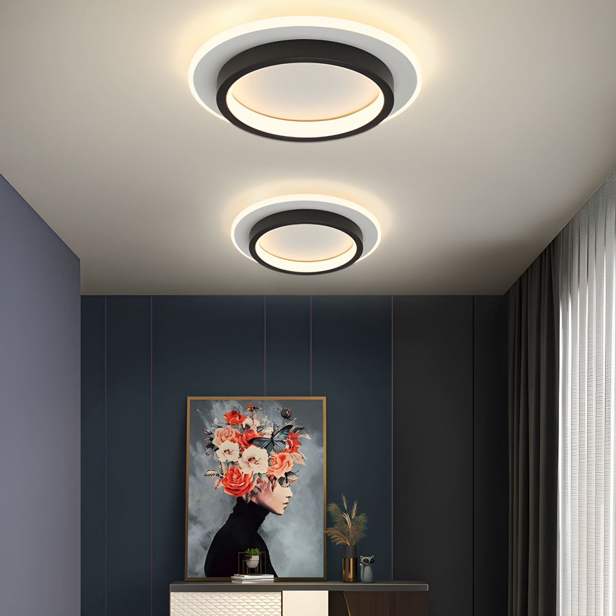 Katara – Lampe de plafond LED élégante