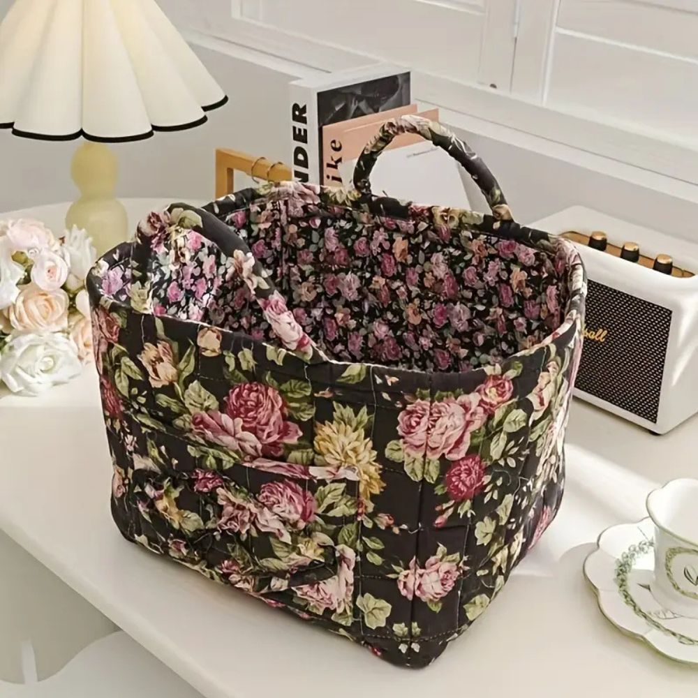 Yela – Panier en toile rustique