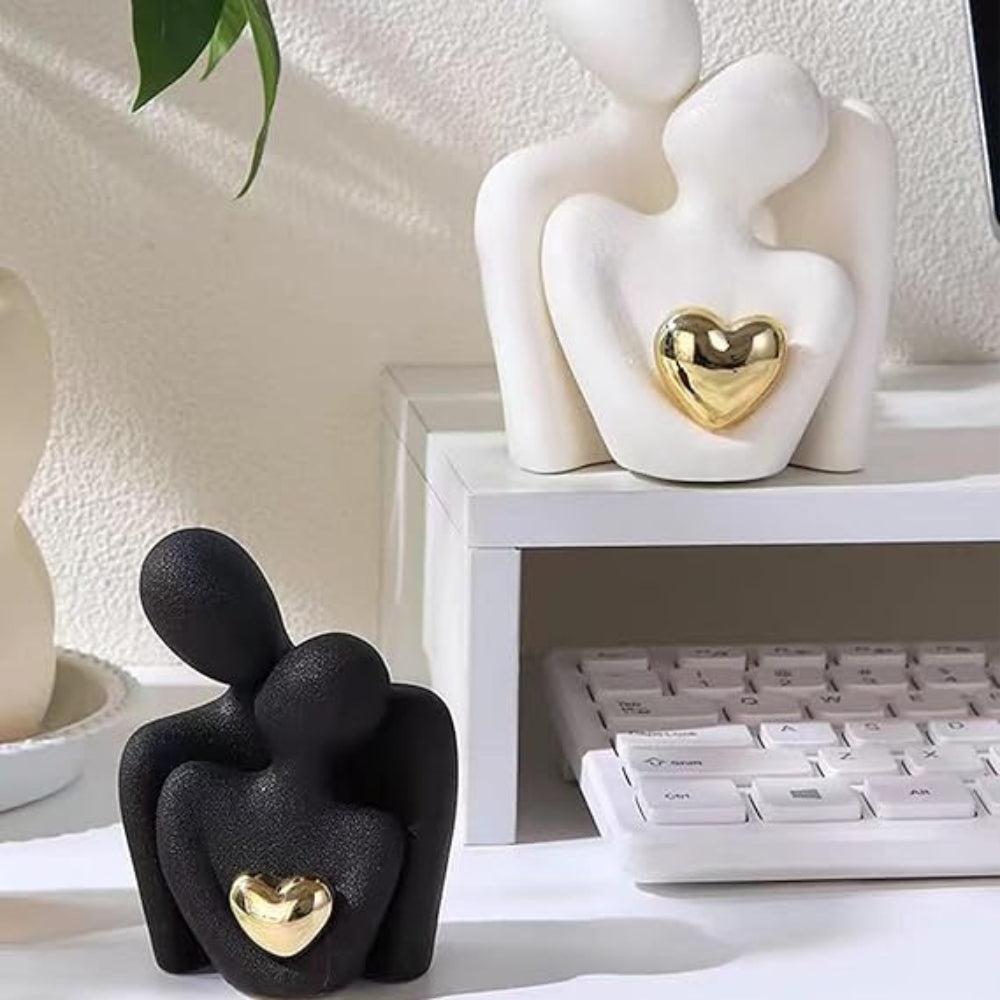 Elio – Figurine d'amour abstraite en porcelaine