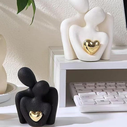 Elio – Figurine d'amour abstraite en porcelaine