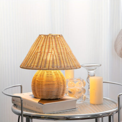 Noya – Lampe de table en rotin