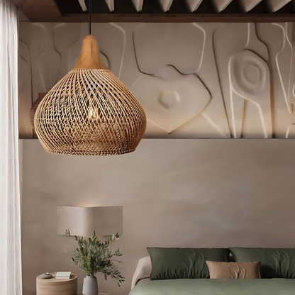 Yuji – Suspension en rotin Boho