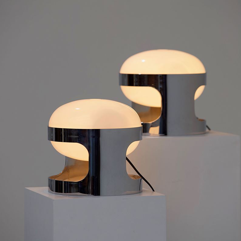 Lunor – Lampe de table en acier inoxydable light-luxury épurée