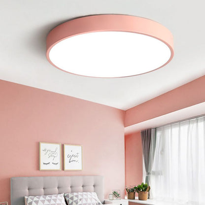 ÉclatÉly – Plafonnier rond en rose et gris pour intérieur tendance