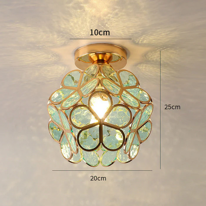 Vergara – Lampe de plafond en cristal simple