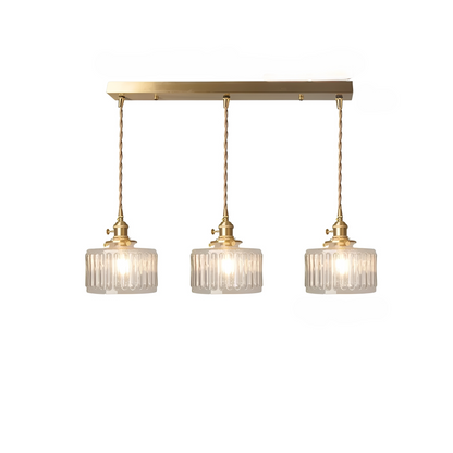 Frieda – Suspension classique en métal et verre