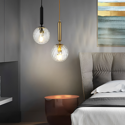 Sean – Moderne Noire et Dorée Suspension