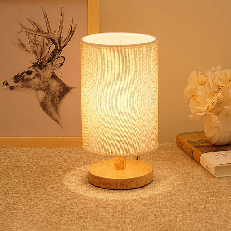 Lunora – Lampe de chevet en bois massif