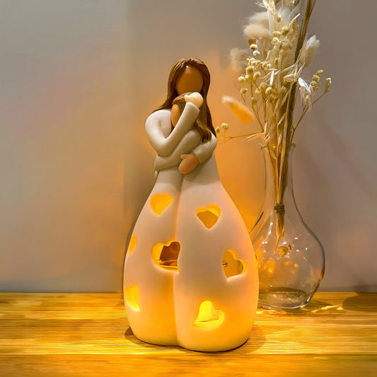 Maria – Lampe en résine rustique