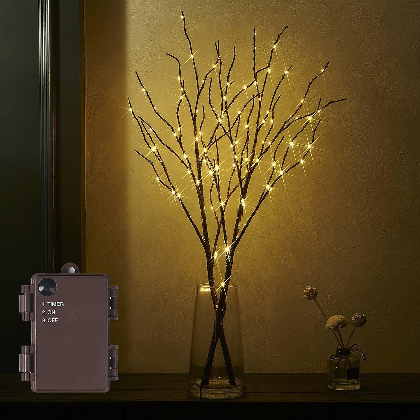Marilyn – Lampe branche de saule avec lumière naturelle douce