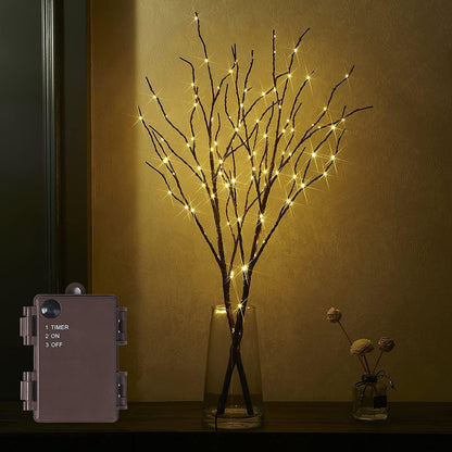 Marilyn – Lampe branche de saule avec lumière naturelle douce