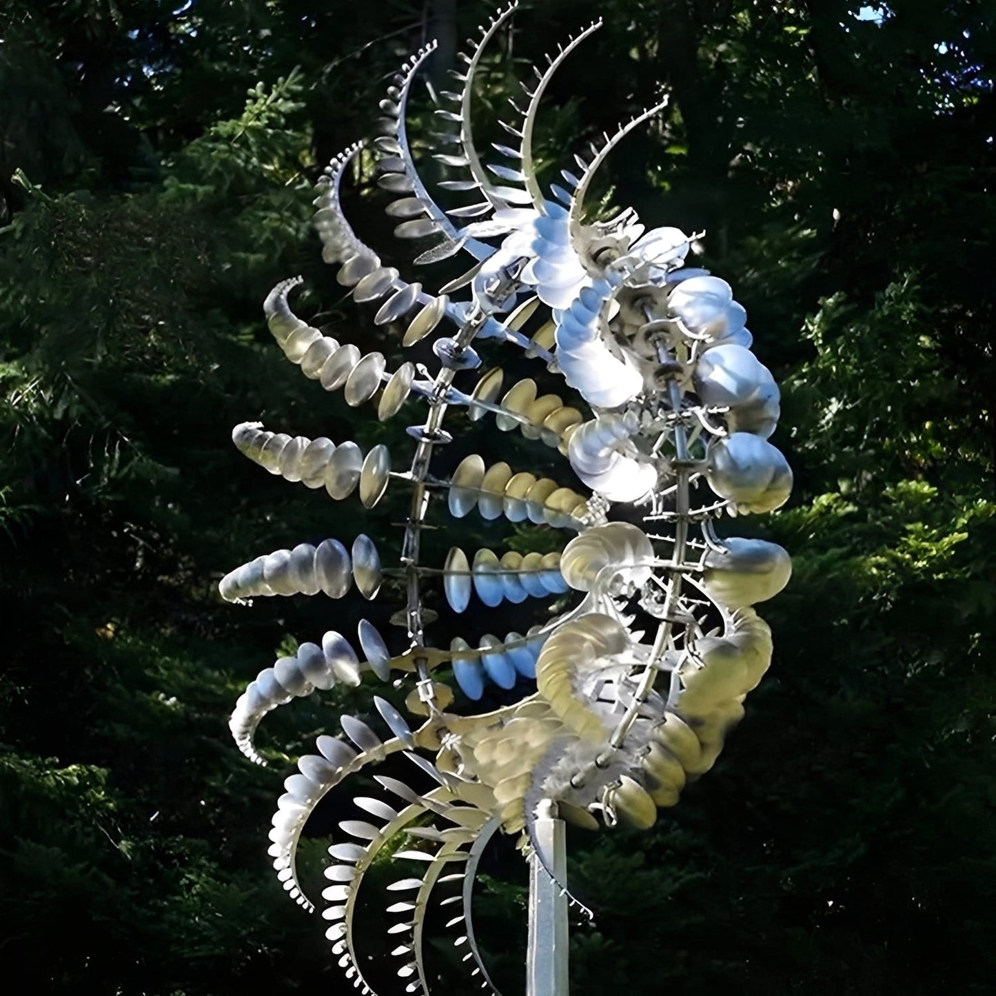 MetalWhirl – Moulin à vent en acier inoxydable