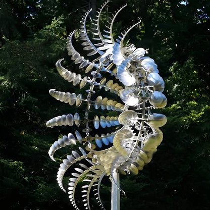 MetalWhirl – Moulin à vent en acier inoxydable