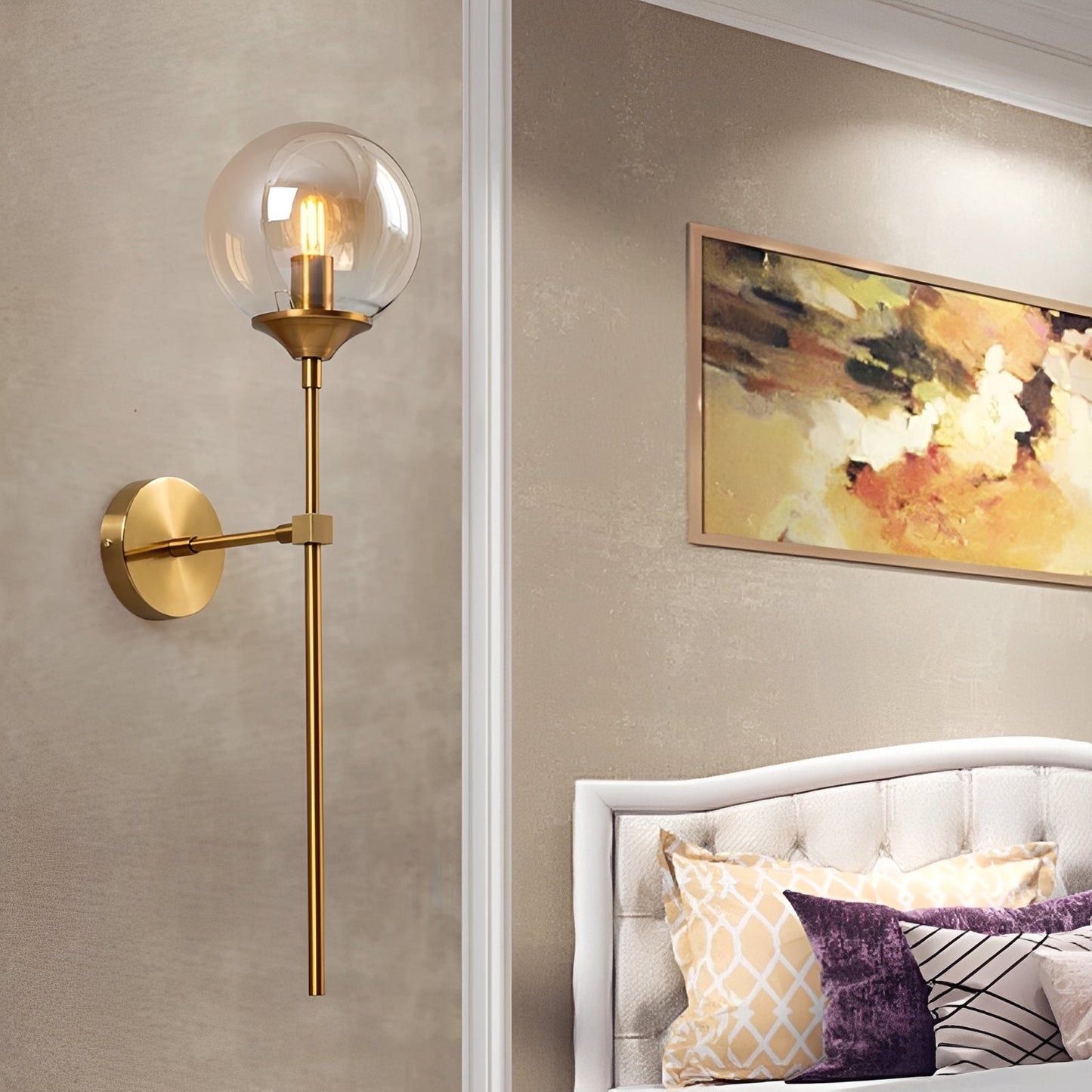 Hera – Applique Murale en Verre Nordique Moderne