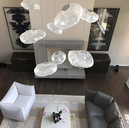 Valen – Lustre d'escalier nordique en verre