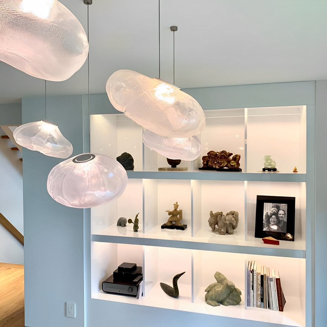 Valen – Lustre d'escalier nordique en verre