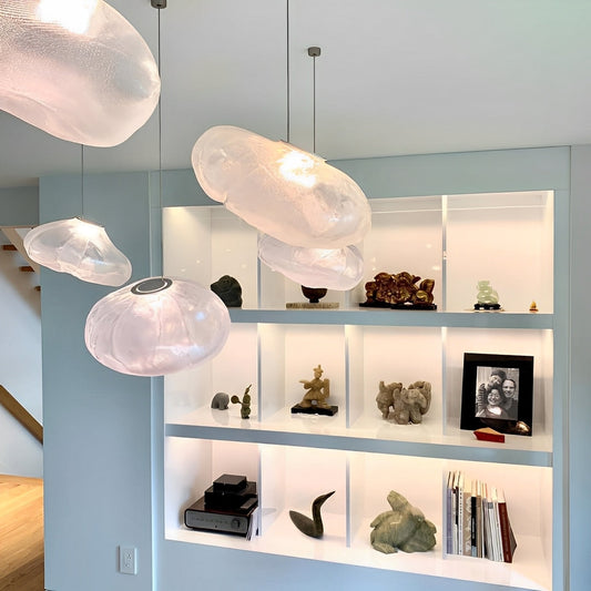 Valen – Lustre d'escalier nordique en verre