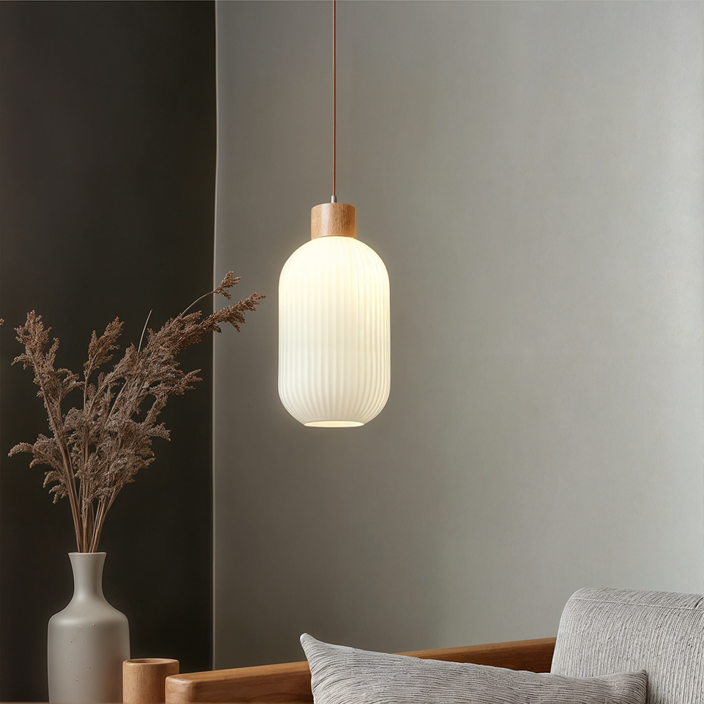 Akari – Suspension en verre japonais