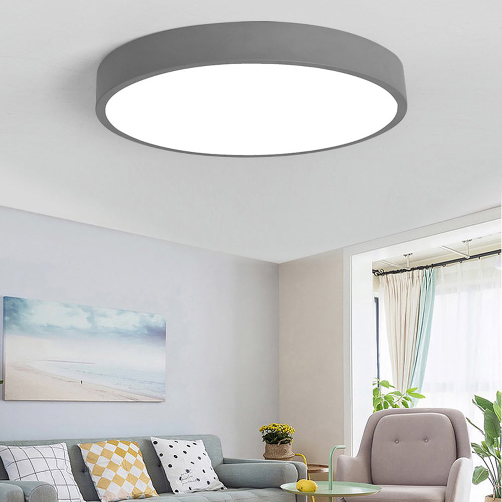 ÉclatÉly – Plafonnier rond en rose et gris pour intérieur tendance