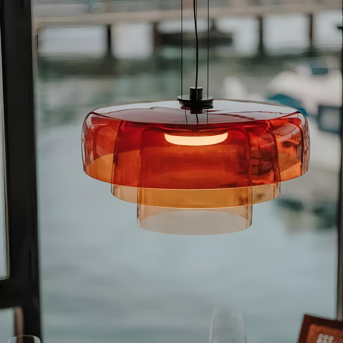 Raki – Suspension en Verre Céleste Nordique