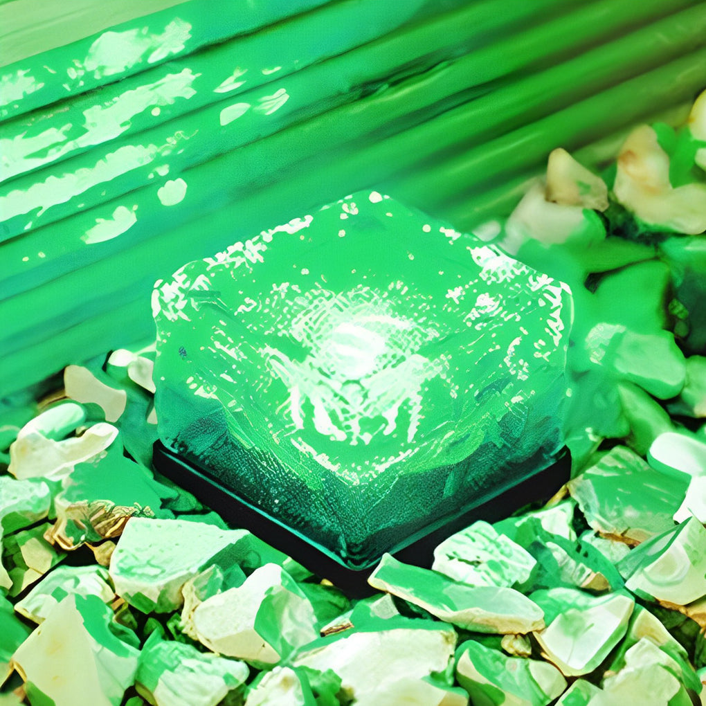 Ayla – Lampe de jardin solaire en brique de glace