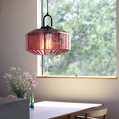 Vireon – Lampe suspendue en verre coloré de haute qualité