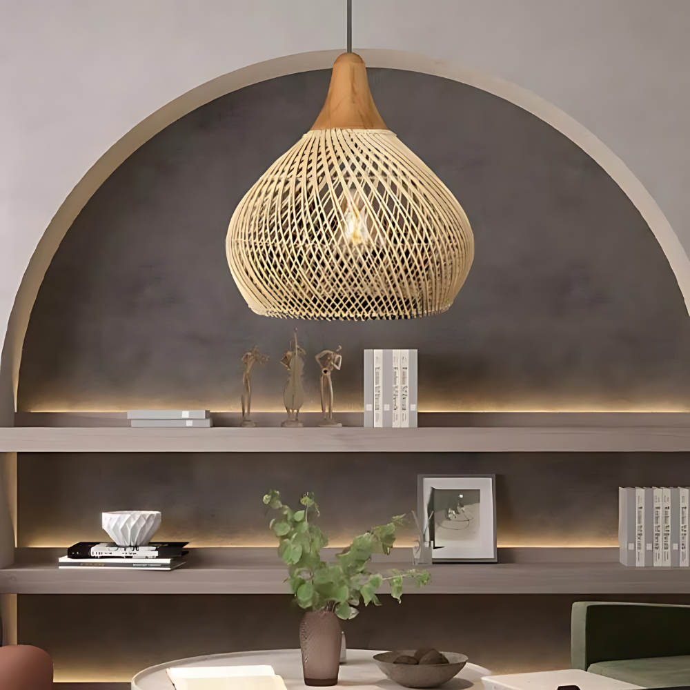 Yuji – Suspension en rotin Boho